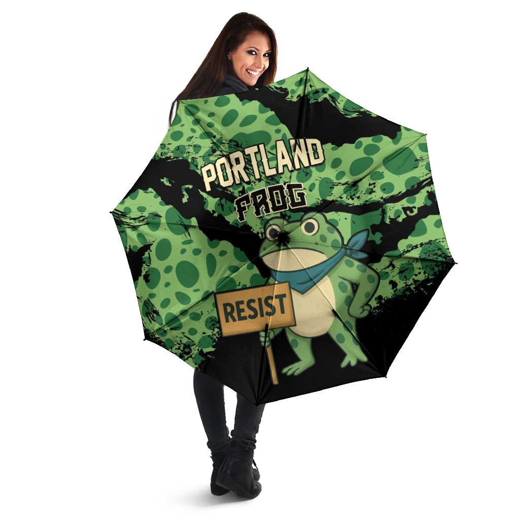 Portland Frog Resist Umbrella Frogs Against Fascism - Wonder Print Shop