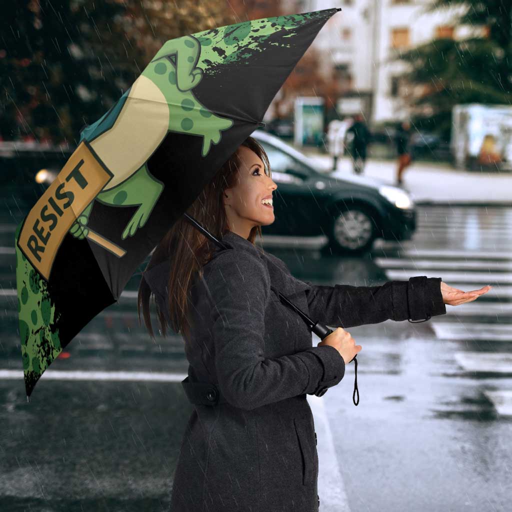 Portland Frog Resist Umbrella Frogs Against Fascism - Wonder Print Shop