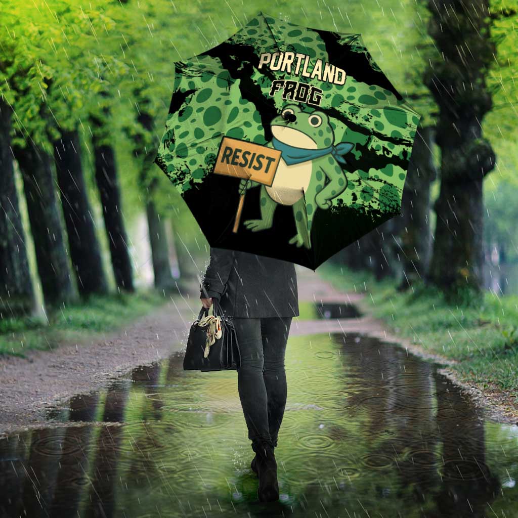 Portland Frog Resist Umbrella Frogs Against Fascism - Wonder Print Shop