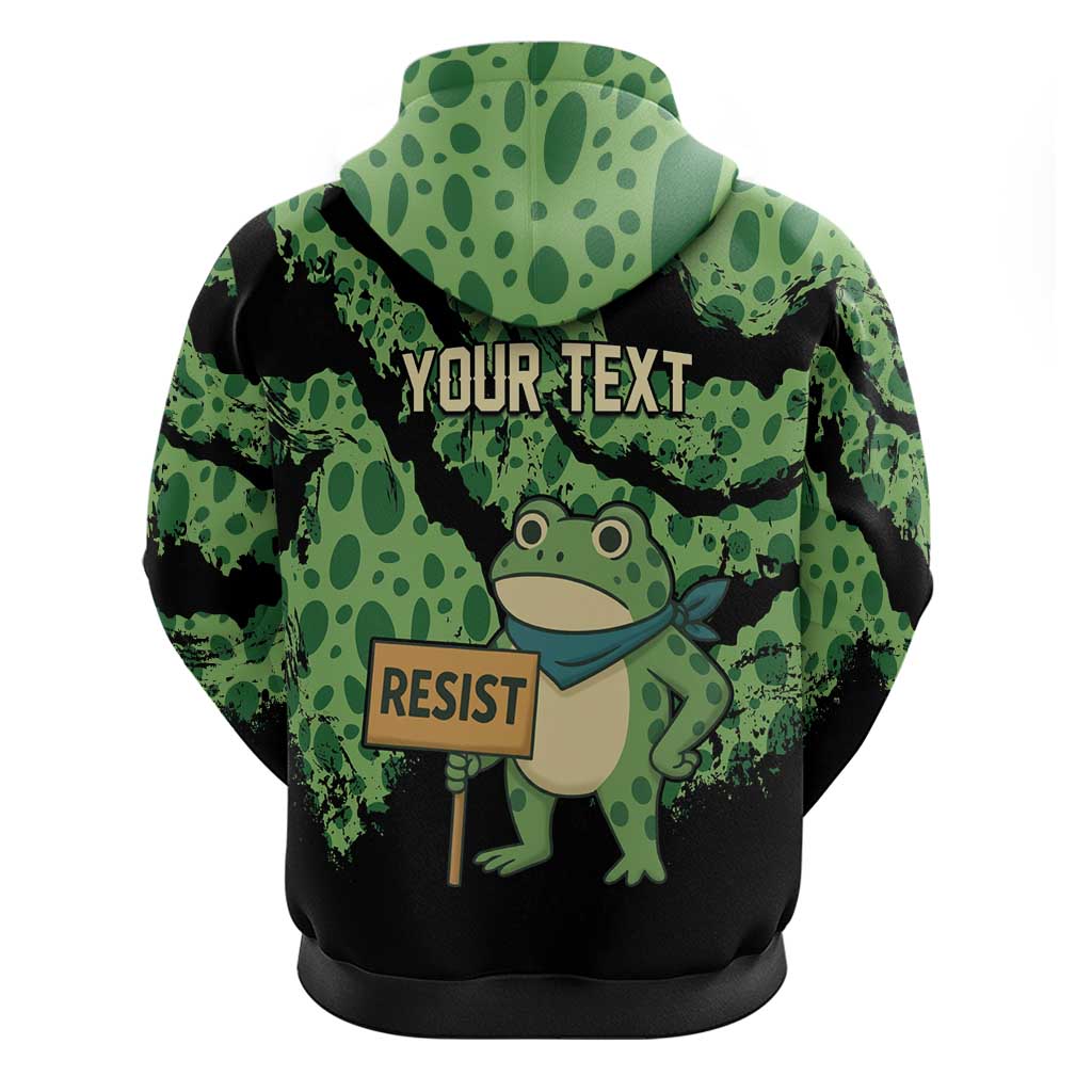 Personalized Portland Frog Resist Zip Hoodie Frogs Against Fascism - Wonder Print Shop