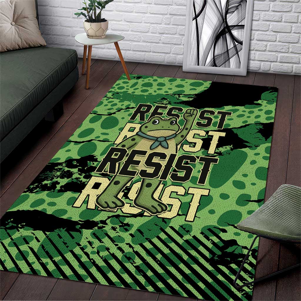 Portland Frog Protest Area Rug Only You Can Prevent Fascism - Wonder Print Shop