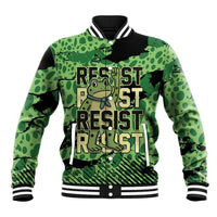 Personalized Portland Frog Protest Baseball Jacket Only You Can Prevent Fascism - Wonder Print Shop