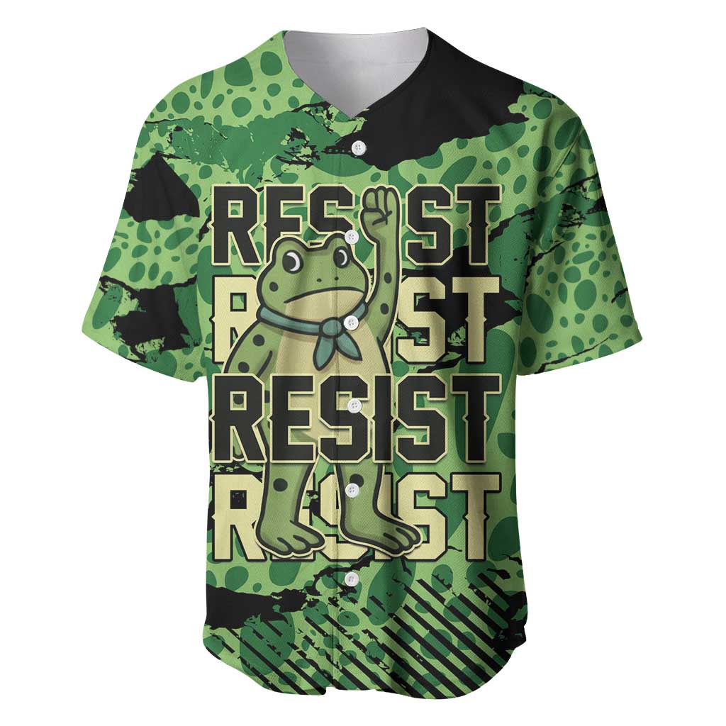 Personalized Portland Frog Protest Baseball Jersey Only You Can Prevent Fascism - Wonder Print Shop