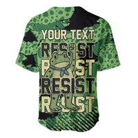 Personalized Portland Frog Protest Baseball Jersey Only You Can Prevent Fascism - Wonder Print Shop