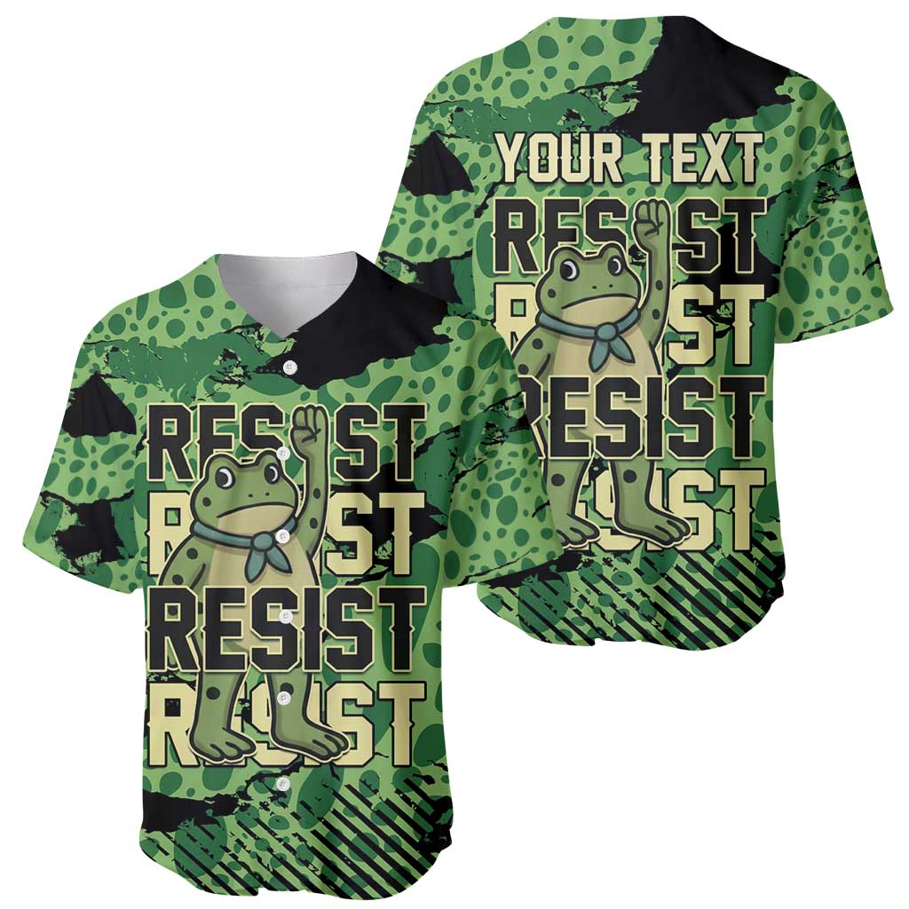 Personalized Portland Frog Protest Baseball Jersey Only You Can Prevent Fascism - Wonder Print Shop