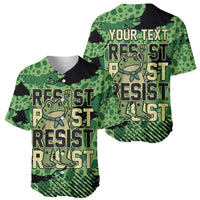 Personalized Portland Frog Protest Baseball Jersey Only You Can Prevent Fascism - Wonder Print Shop