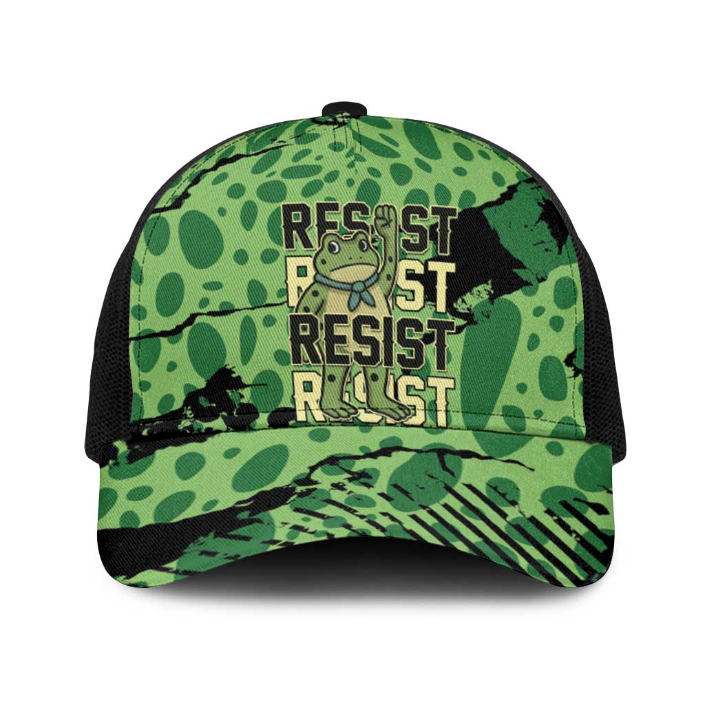 Portland Frog Protest Baseball Net Cap Only You Can Prevent Fascism - Wonder Print Shop
