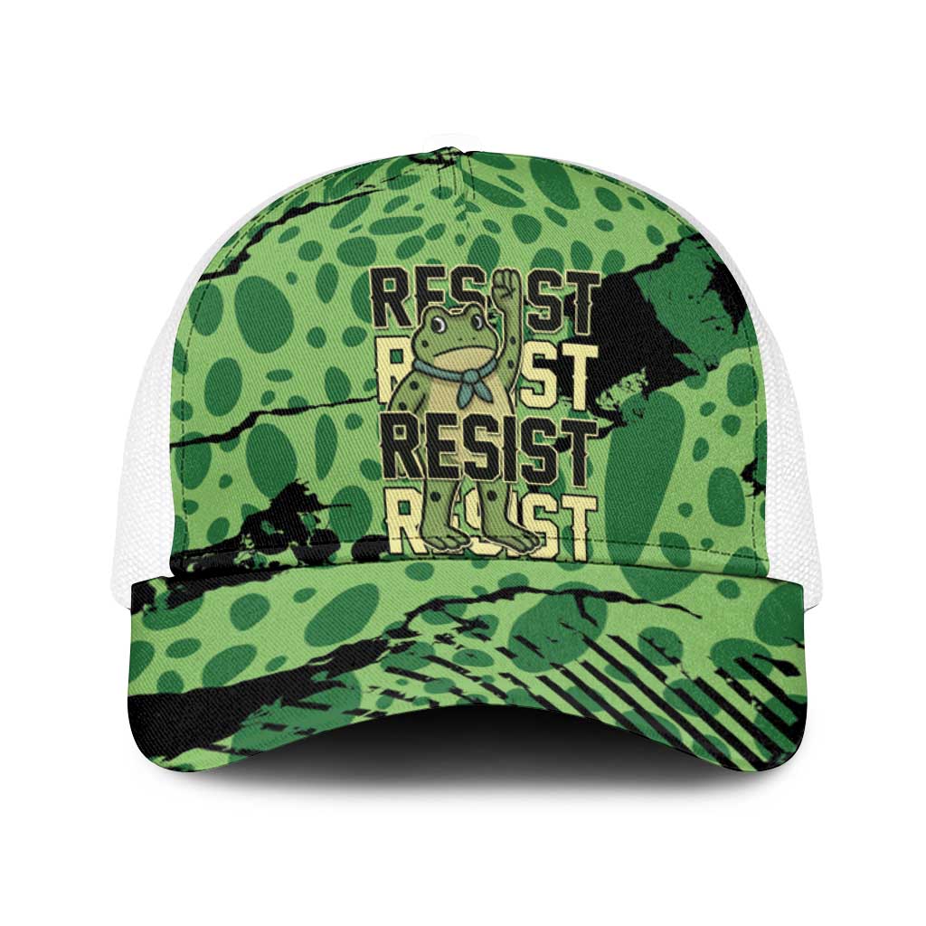 Portland Frog Protest Baseball Net Cap Only You Can Prevent Fascism - Wonder Print Shop