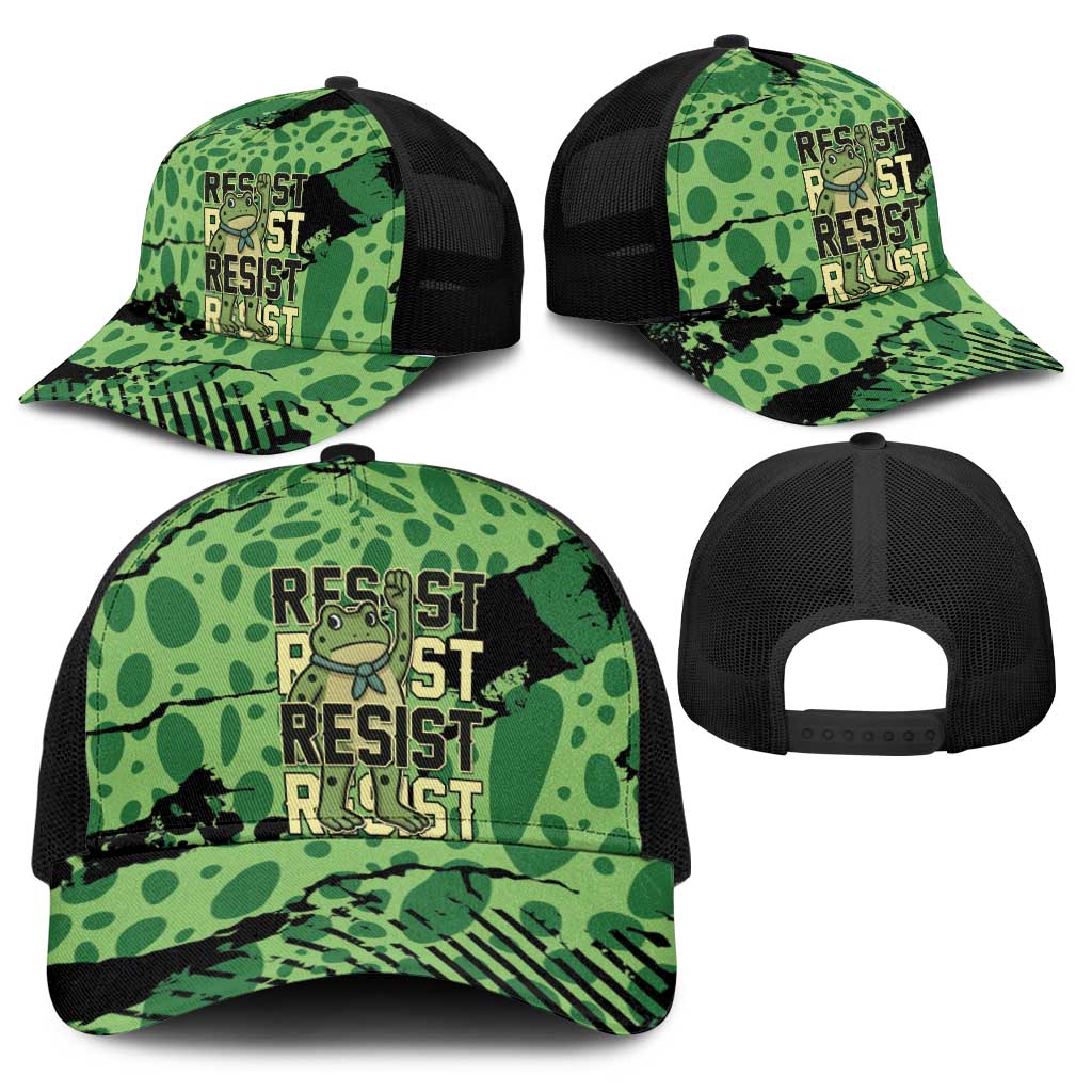 Portland Frog Protest Baseball Net Cap Only You Can Prevent Fascism - Wonder Print Shop