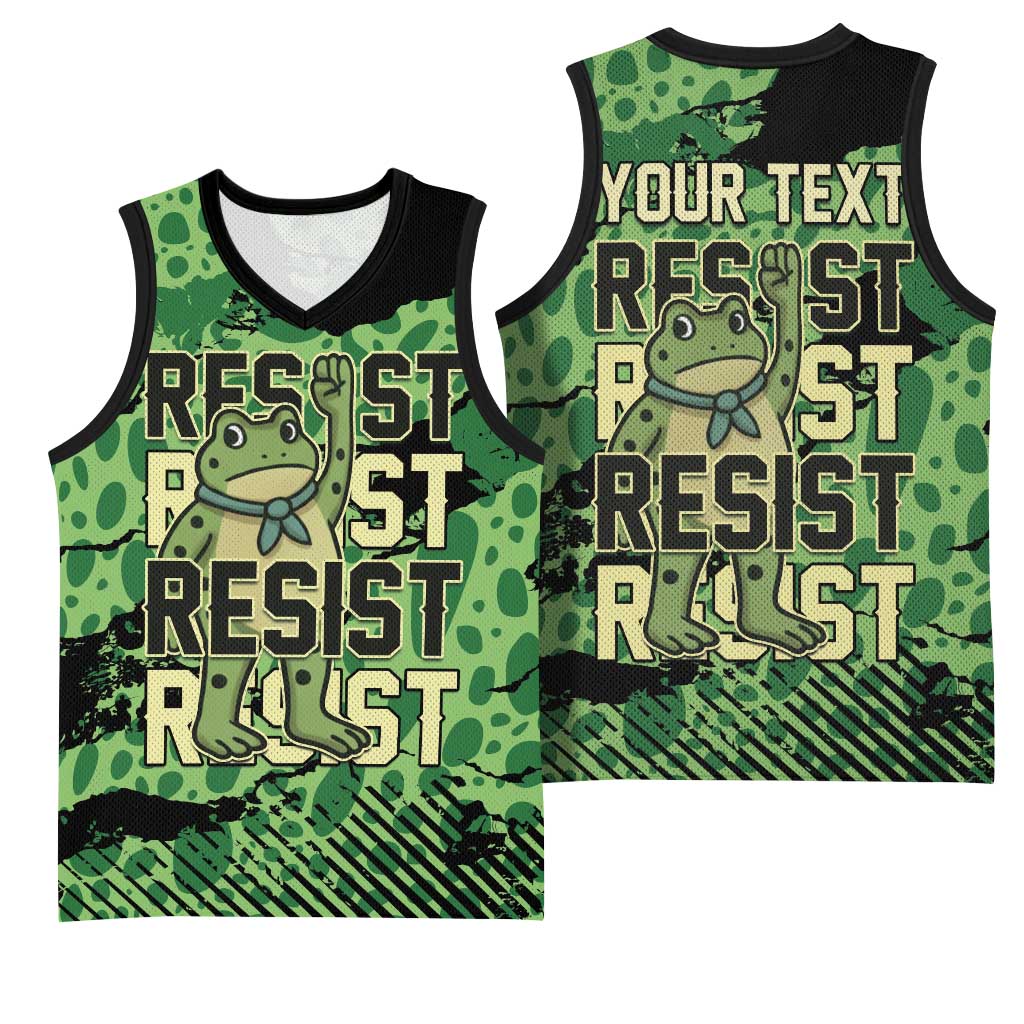 Personalized Portland Frog Protest Basketball Jersey Only You Can Prevent Fascism - Wonder Print Shop