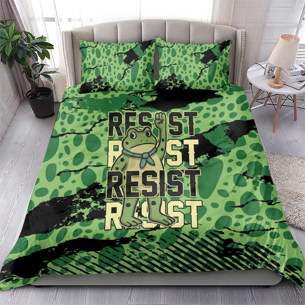 Portland Frog Protest Bedding Set Only You Can Prevent Fascism - Wonder Print Shop