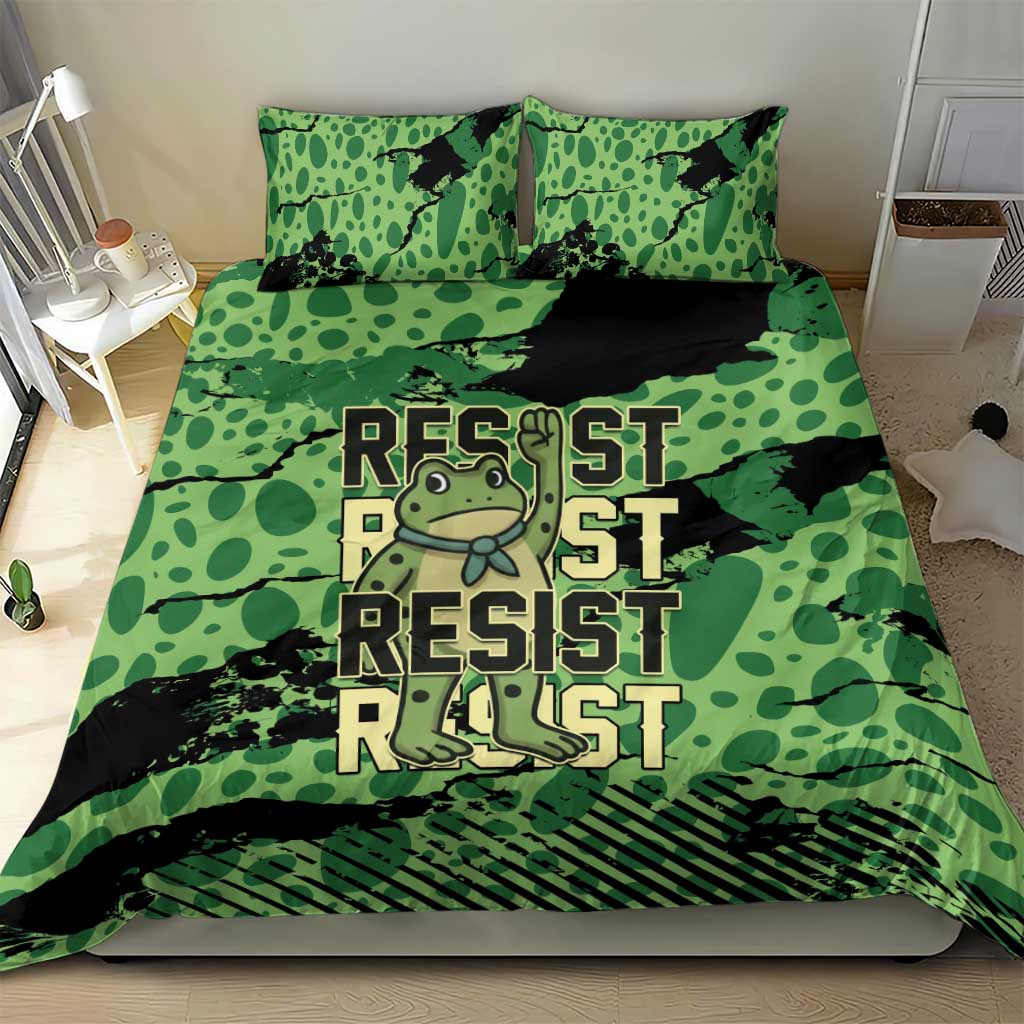 Portland Frog Protest Bedding Set Only You Can Prevent Fascism - Wonder Print Shop
