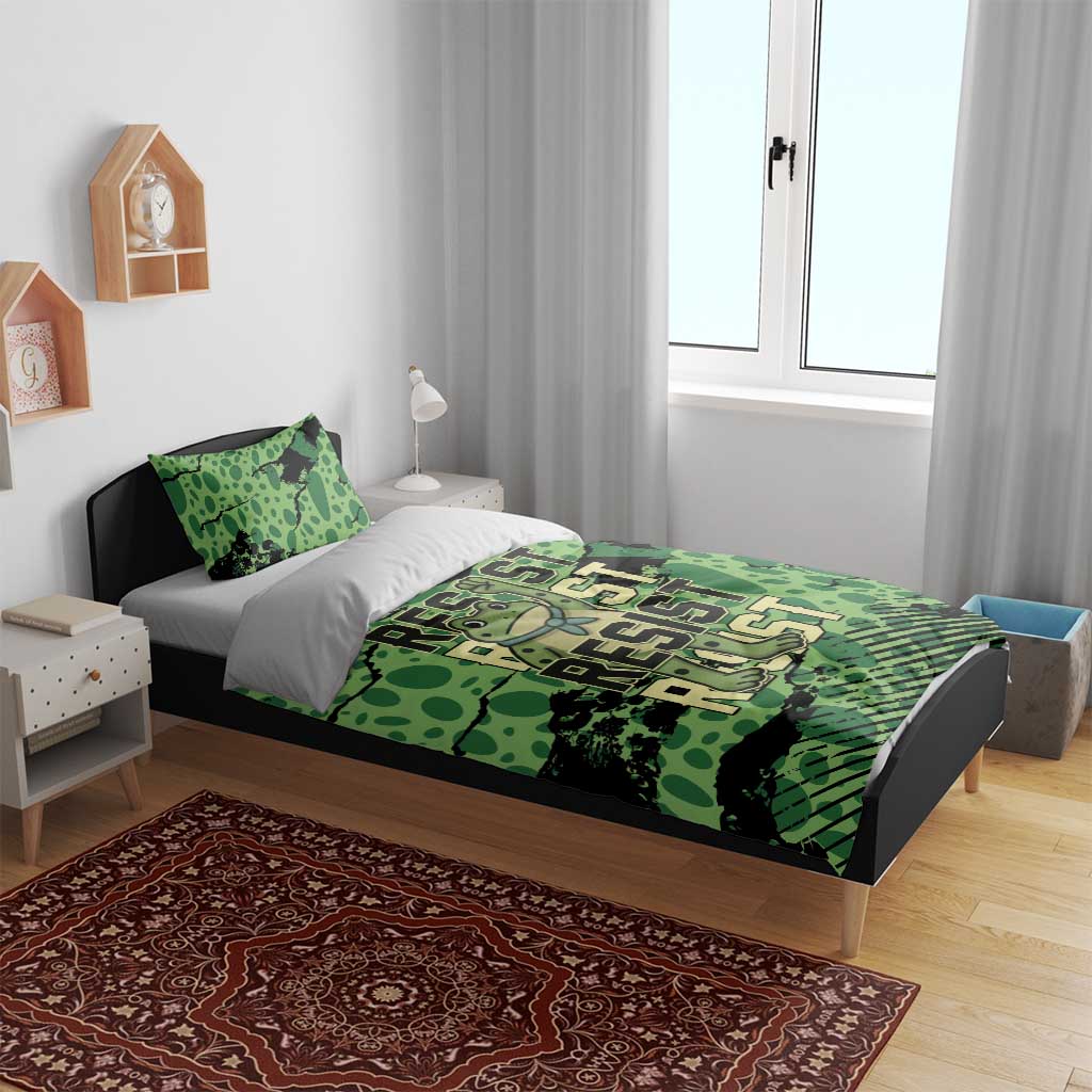 Portland Frog Protest Bedding Set Only You Can Prevent Fascism - Wonder Print Shop