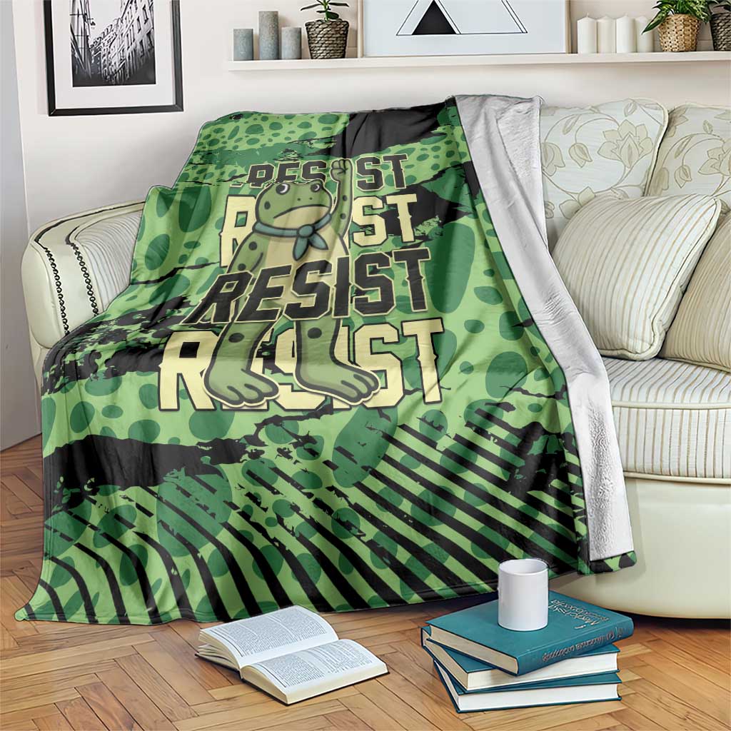 Portland Frog Protest Blanket Only You Can Prevent Fascism - Wonder Print Shop