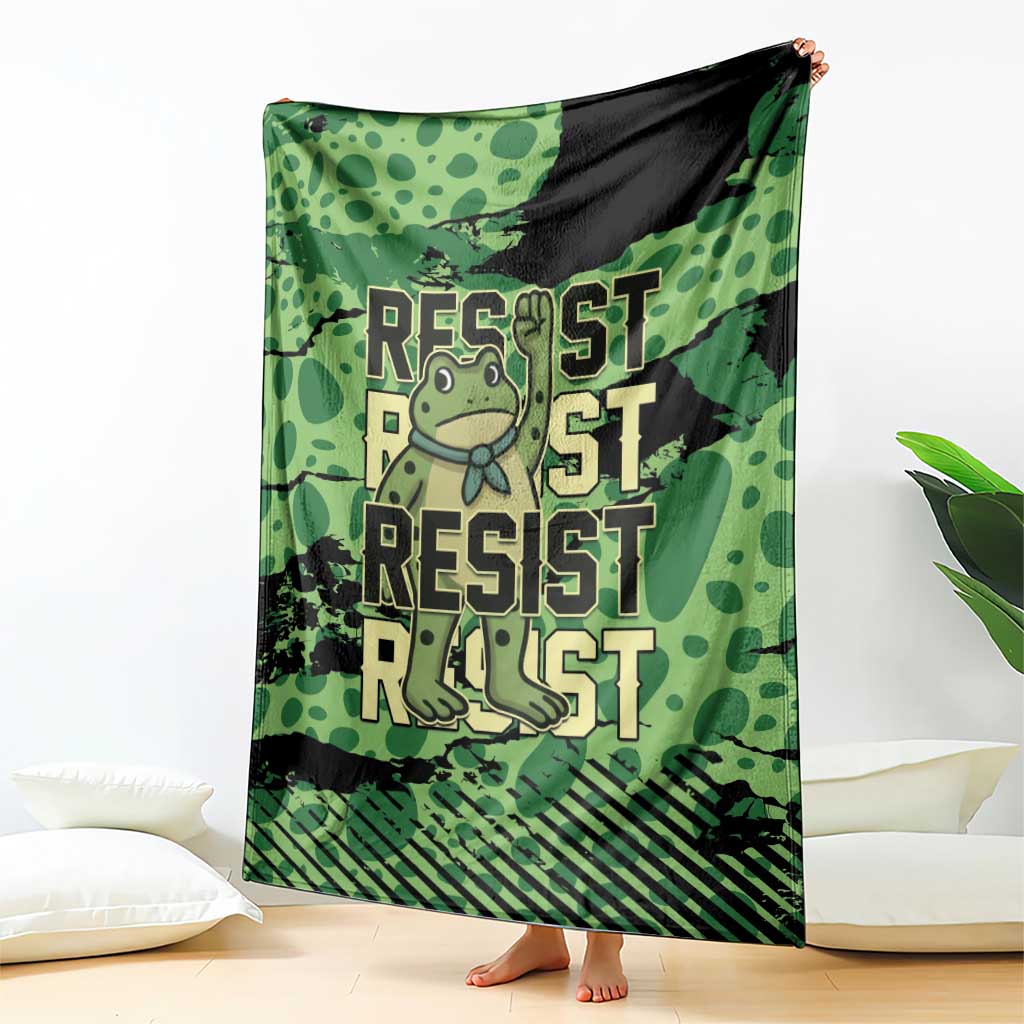 Portland Frog Protest Blanket Only You Can Prevent Fascism - Wonder Print Shop