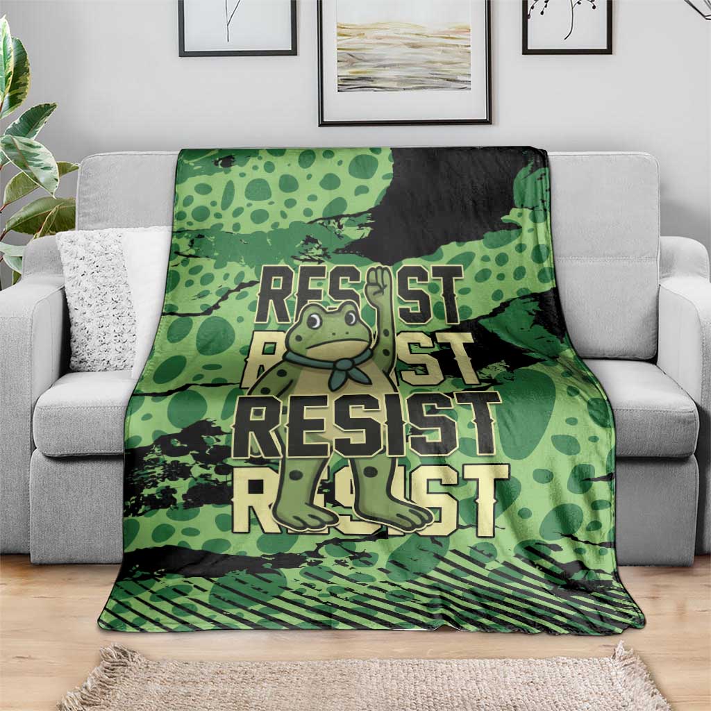Portland Frog Protest Blanket Only You Can Prevent Fascism - Wonder Print Shop
