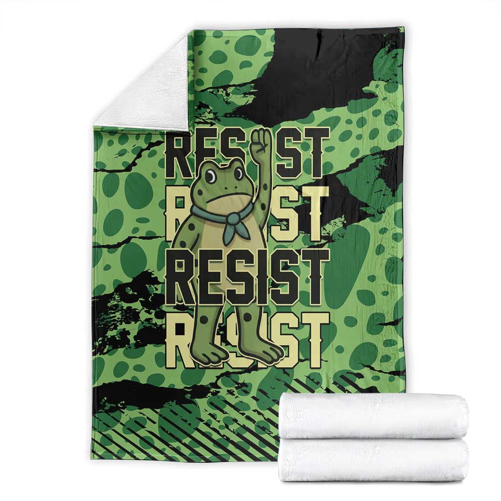 Portland Frog Protest Blanket Only You Can Prevent Fascism - Wonder Print Shop
