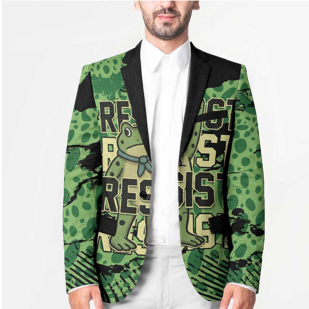 Personalized Portland Frog Protest Blazer Only You Can Prevent Fascism - Wonder Print Shop