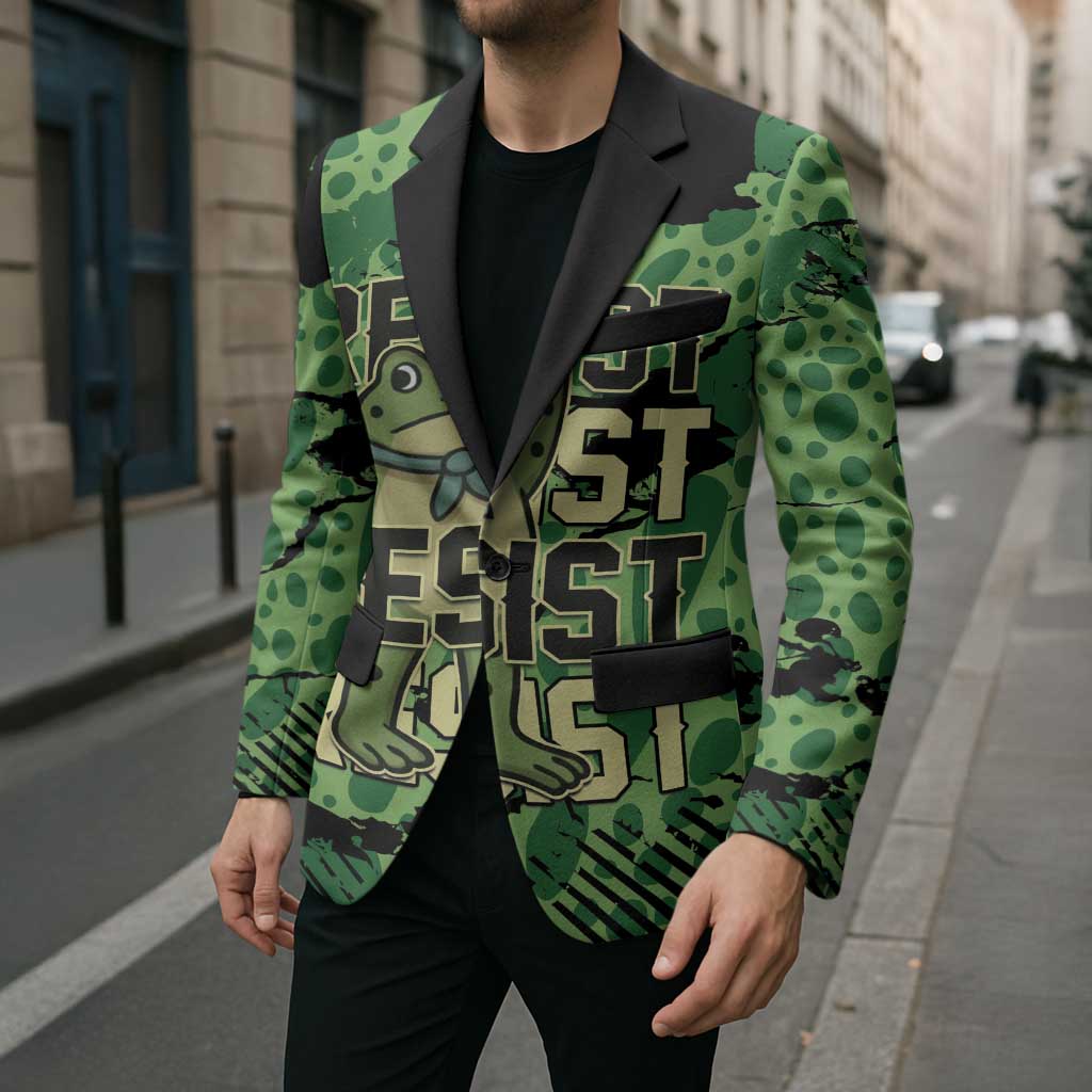 Personalized Portland Frog Protest Blazer Only You Can Prevent Fascism - Wonder Print Shop