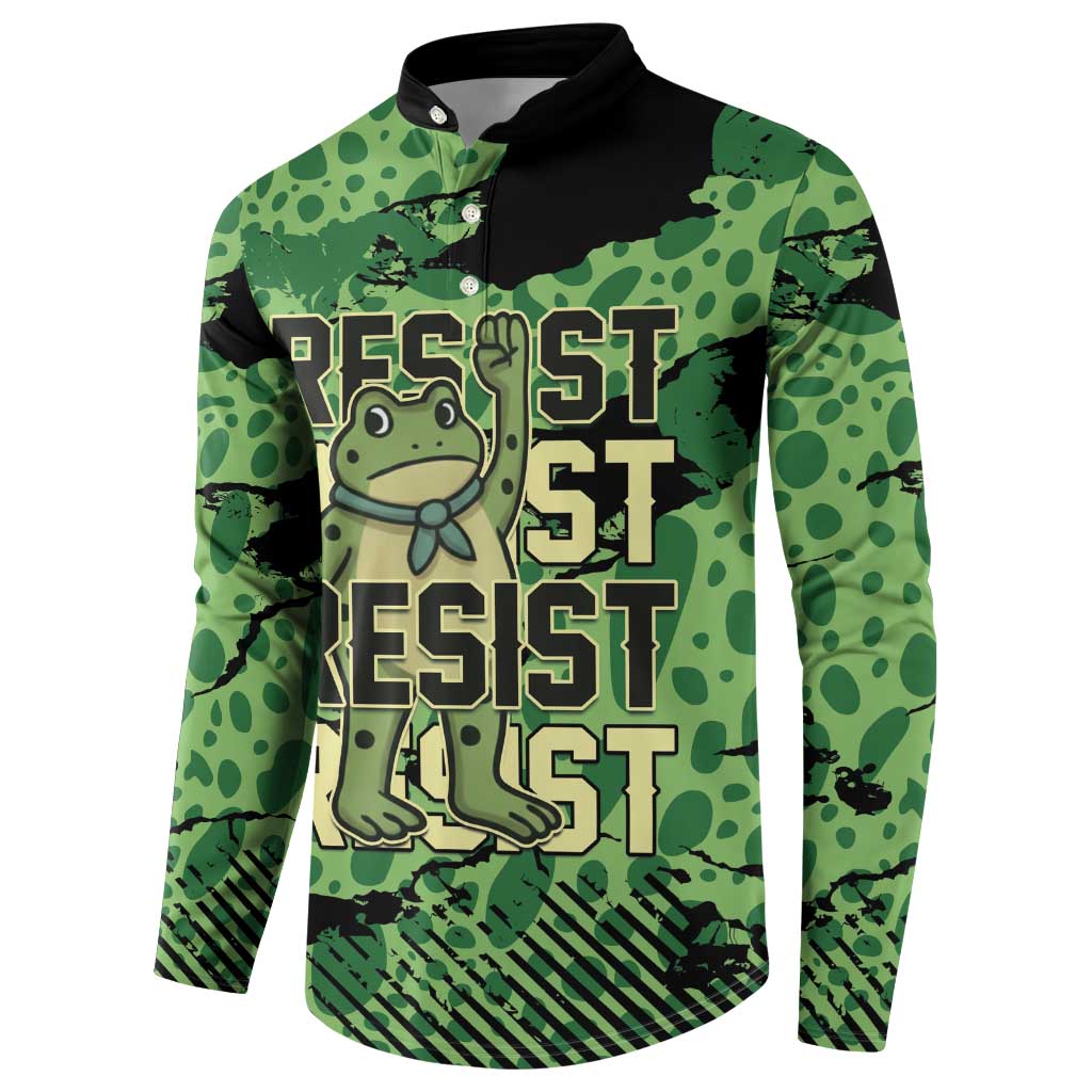 Personalized Portland Frog Protest Button Sweatshirt Only You Can Prevent Fascism - Wonder Print Shop