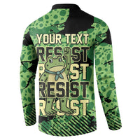Personalized Portland Frog Protest Button Sweatshirt Only You Can Prevent Fascism - Wonder Print Shop