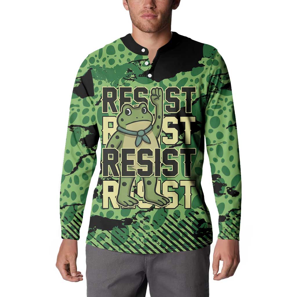 Personalized Portland Frog Protest Button Sweatshirt Only You Can Prevent Fascism - Wonder Print Shop