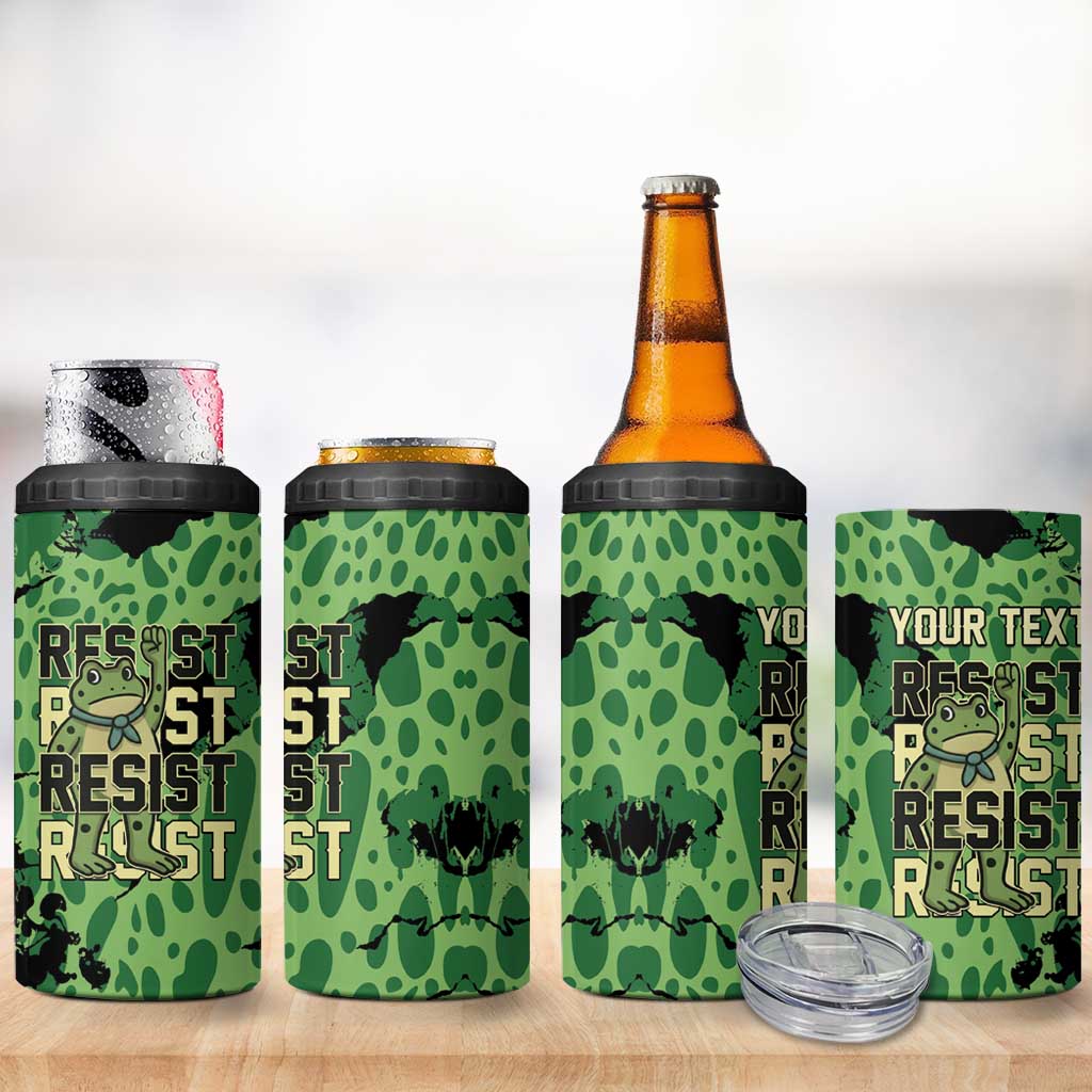Personalized Portland Frog Protest 4 in 1 Can Cooler Tumbler Only You Can Prevent Fascism - Wonder Print Shop