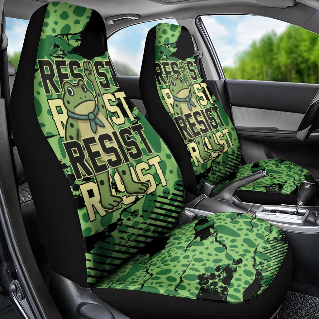 Portland Frog Protest Car Seat Cover Only You Can Prevent Fascism - Wonder Print Shop