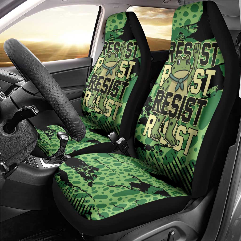 Portland Frog Protest Car Seat Cover Only You Can Prevent Fascism - Wonder Print Shop