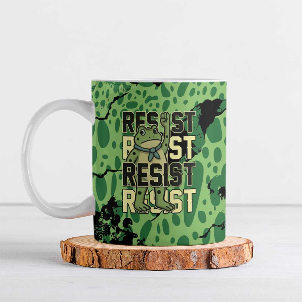 Personalized Portland Frog Protest Ceramic Mug Only You Can Prevent Fascism - Wonder Print Shop