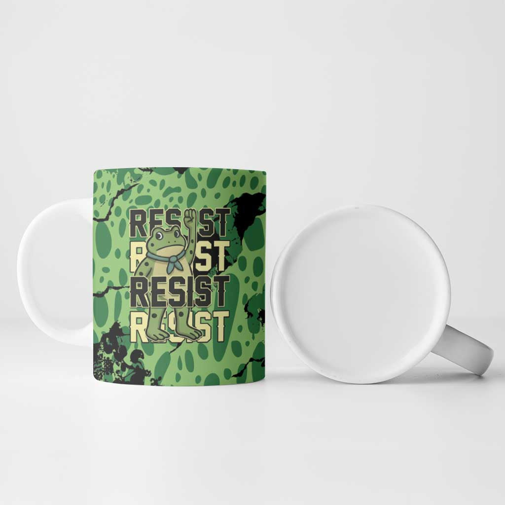 Personalized Portland Frog Protest Ceramic Mug Only You Can Prevent Fascism - Wonder Print Shop