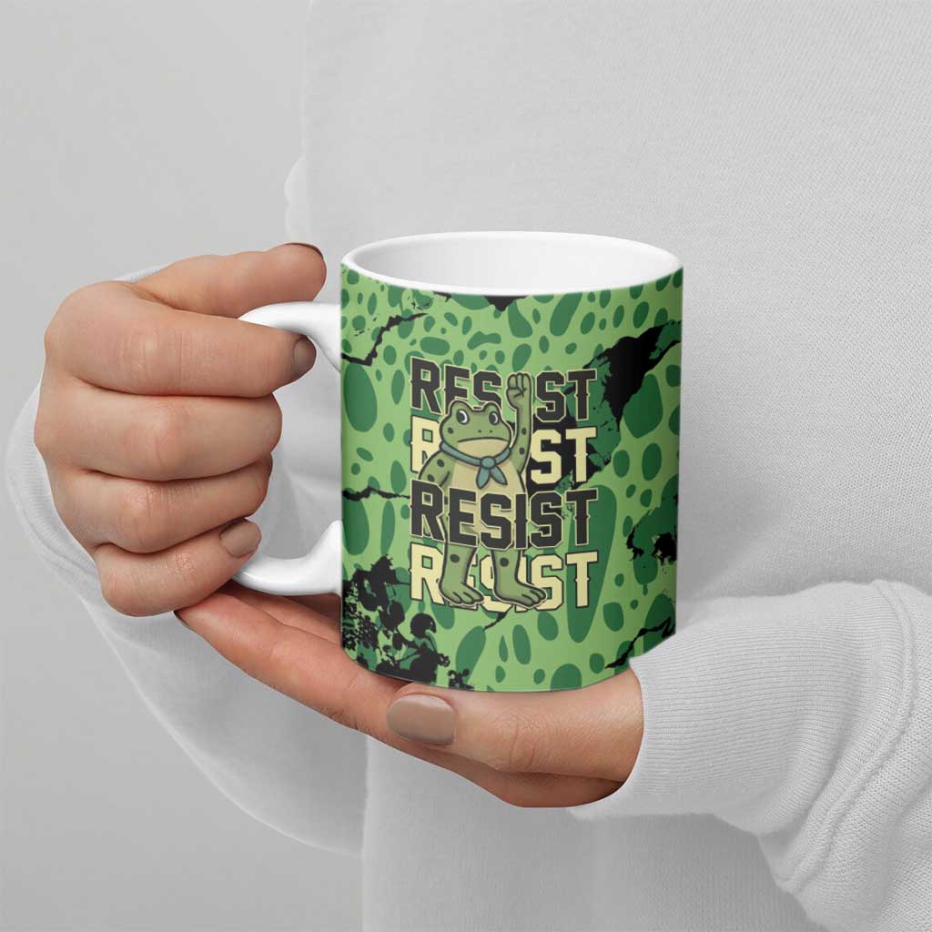 Personalized Portland Frog Protest Ceramic Mug Only You Can Prevent Fascism - Wonder Print Shop