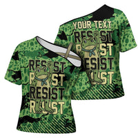 Personalized Portland Frog Protest Cross Shoulder Shirt Only You Can Prevent Fascism - Wonder Print Shop