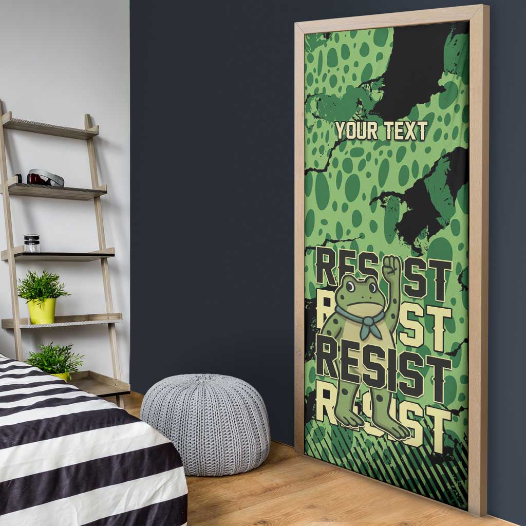 Personalized Portland Frog Protest Door Cover Only You Can Prevent Fascism - Wonder Print Shop