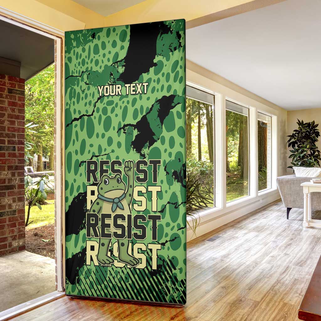 Personalized Portland Frog Protest Door Cover Only You Can Prevent Fascism - Wonder Print Shop