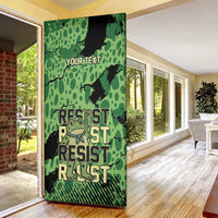 Personalized Portland Frog Protest Door Cover Only You Can Prevent Fascism - Wonder Print Shop