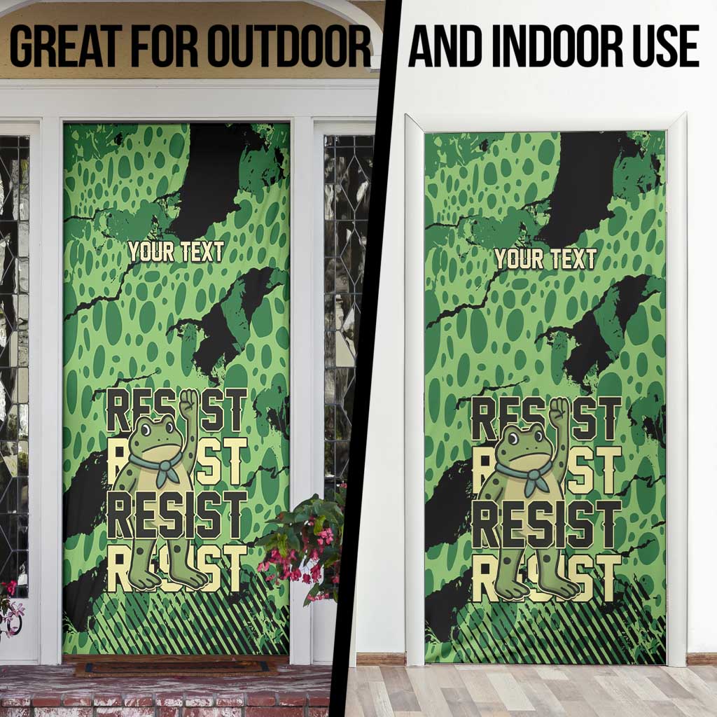 Personalized Portland Frog Protest Door Cover Only You Can Prevent Fascism - Wonder Print Shop