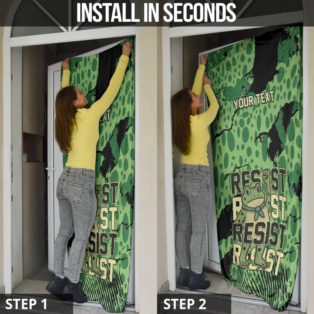 Personalized Portland Frog Protest Door Cover Only You Can Prevent Fascism - Wonder Print Shop