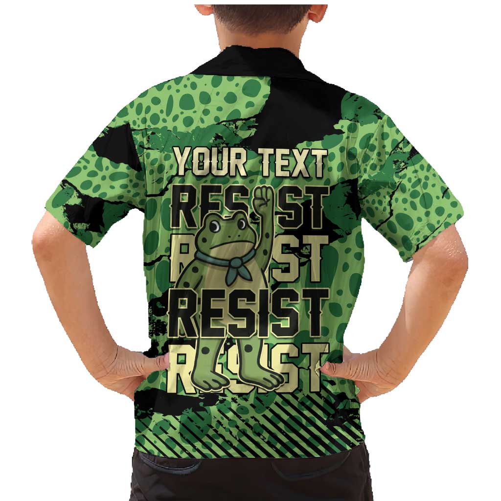 Personalized Portland Frog Protest Family Matching Mermaid Dress and Hawaiian Shirt Only You Can Prevent Fascism - Wonder Print Shop