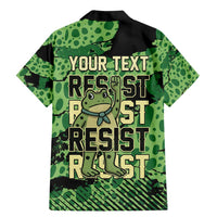 Personalized Portland Frog Protest Family Matching Mermaid Dress and Hawaiian Shirt Only You Can Prevent Fascism - Wonder Print Shop