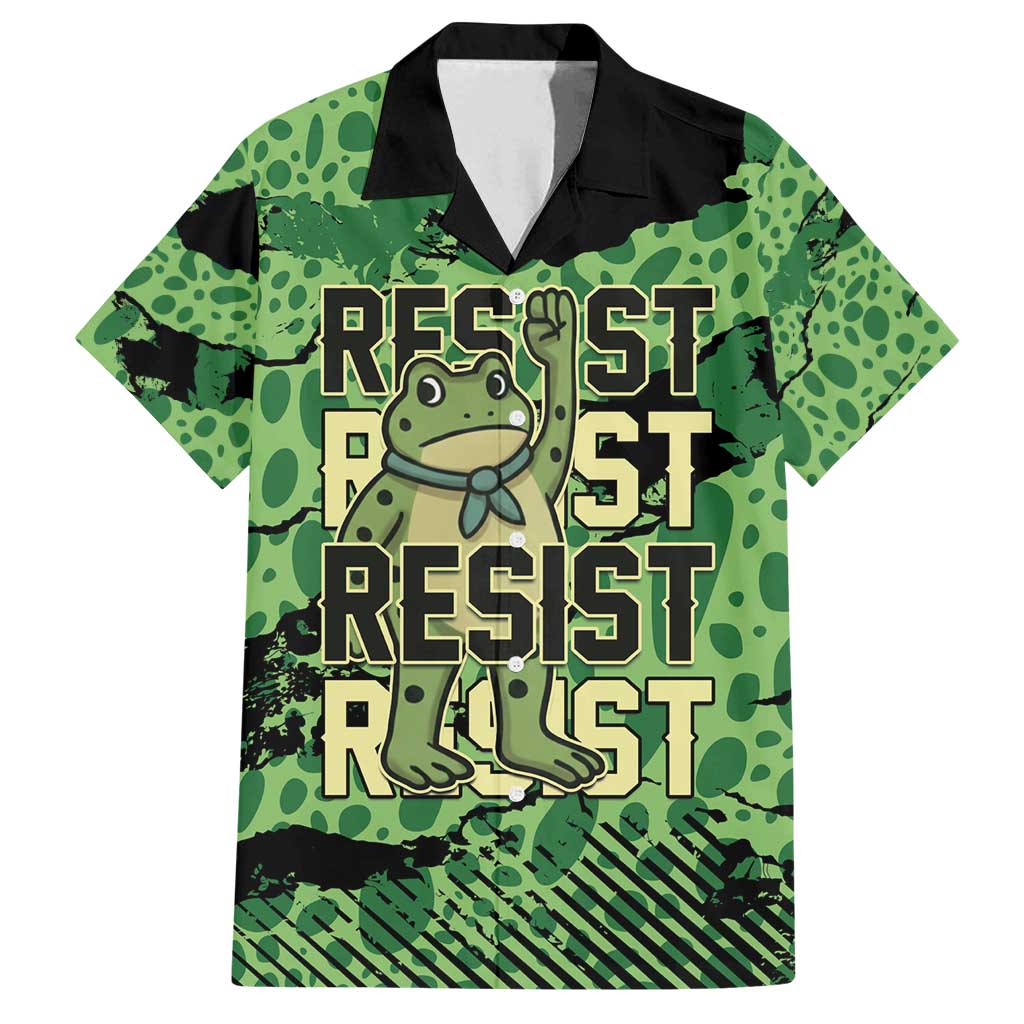 Personalized Portland Frog Protest Family Matching Puletasi and Hawaiian Shirt Only You Can Prevent Fascism - Wonder Print Shop