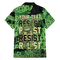 Personalized Portland Frog Protest Family Matching Puletasi and Hawaiian Shirt Only You Can Prevent Fascism - Wonder Print Shop