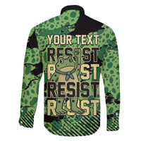 Personalized Portland Frog Protest Family Matching Puletasi and Hawaiian Shirt Only You Can Prevent Fascism - Wonder Print Shop