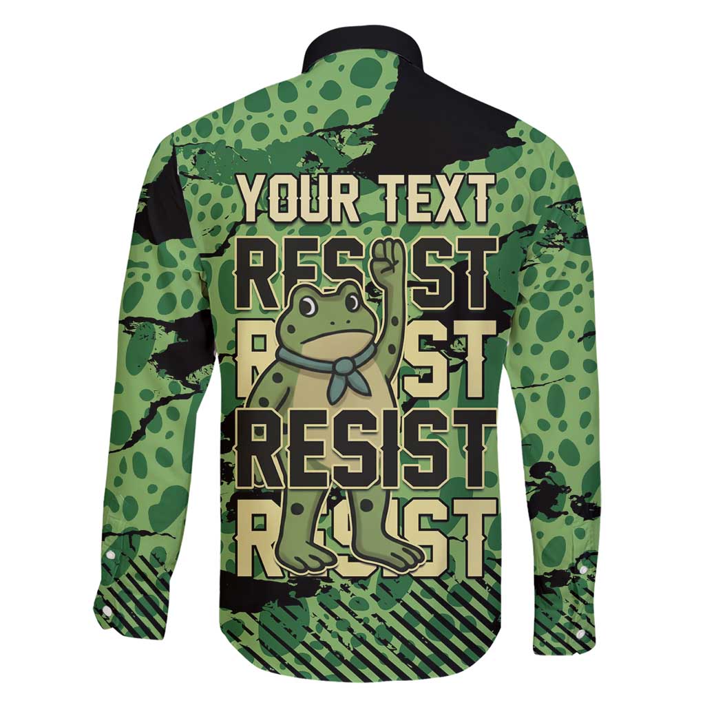 Personalized Portland Frog Protest Family Matching Short Sleeve Bodycon Dress and Hawaiian Shirt Only You Can Prevent Fascism - Wonder Print Shop
