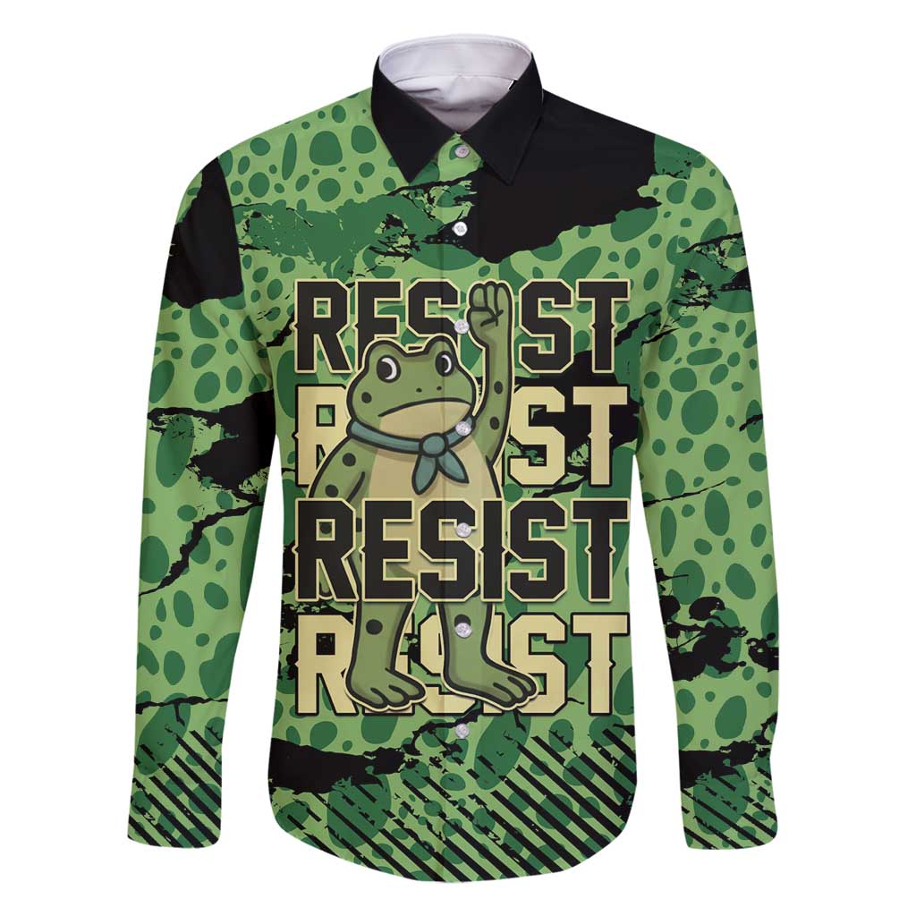 Personalized Portland Frog Protest Family Matching Tank Maxi Dress and Hawaiian Shirt Only You Can Prevent Fascism - Wonder Print Shop
