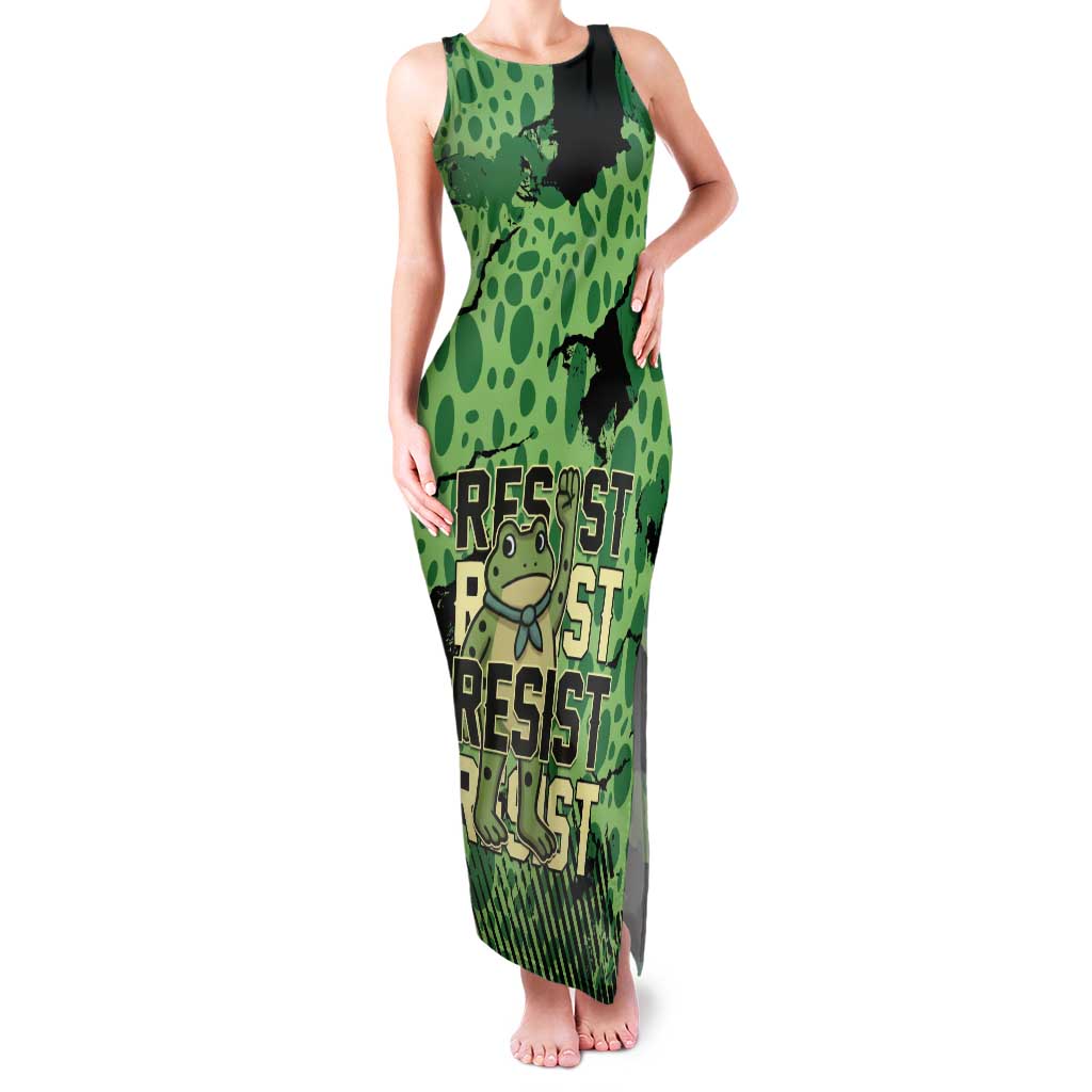 Personalized Portland Frog Protest Family Matching Tank Maxi Dress and Hawaiian Shirt Only You Can Prevent Fascism - Wonder Print Shop