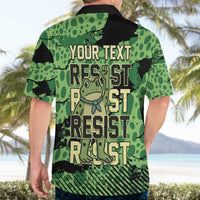 Personalized Portland Frog Protest Hawaiian Shirt Only You Can Prevent Fascism - Wonder Print Shop