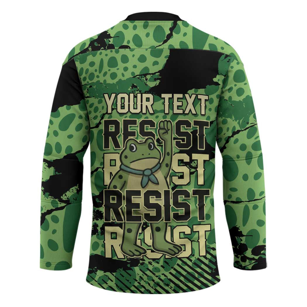 Personalized Portland Frog Protest Hockey Jersey Only You Can Prevent Fascism - Wonder Print Shop