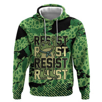Personalized Portland Frog Protest Hoodie Only You Can Prevent Fascism - Wonder Print Shop
