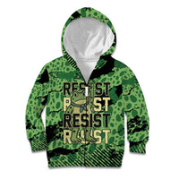 Personalized Portland Frog Protest Kid Hoodie Only You Can Prevent Fascism - Wonder Print Shop